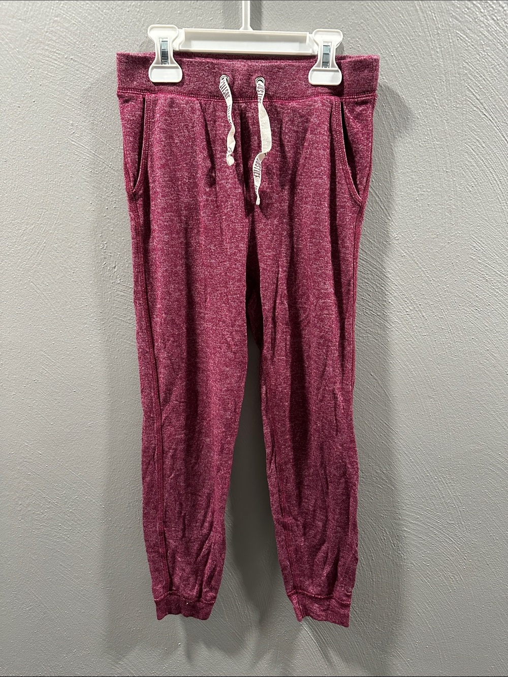 Justice Marled Berry Pink Jogger Pants